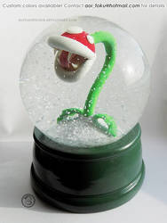 : LARGE piranha plant snowglobe : by Bastard--Prince