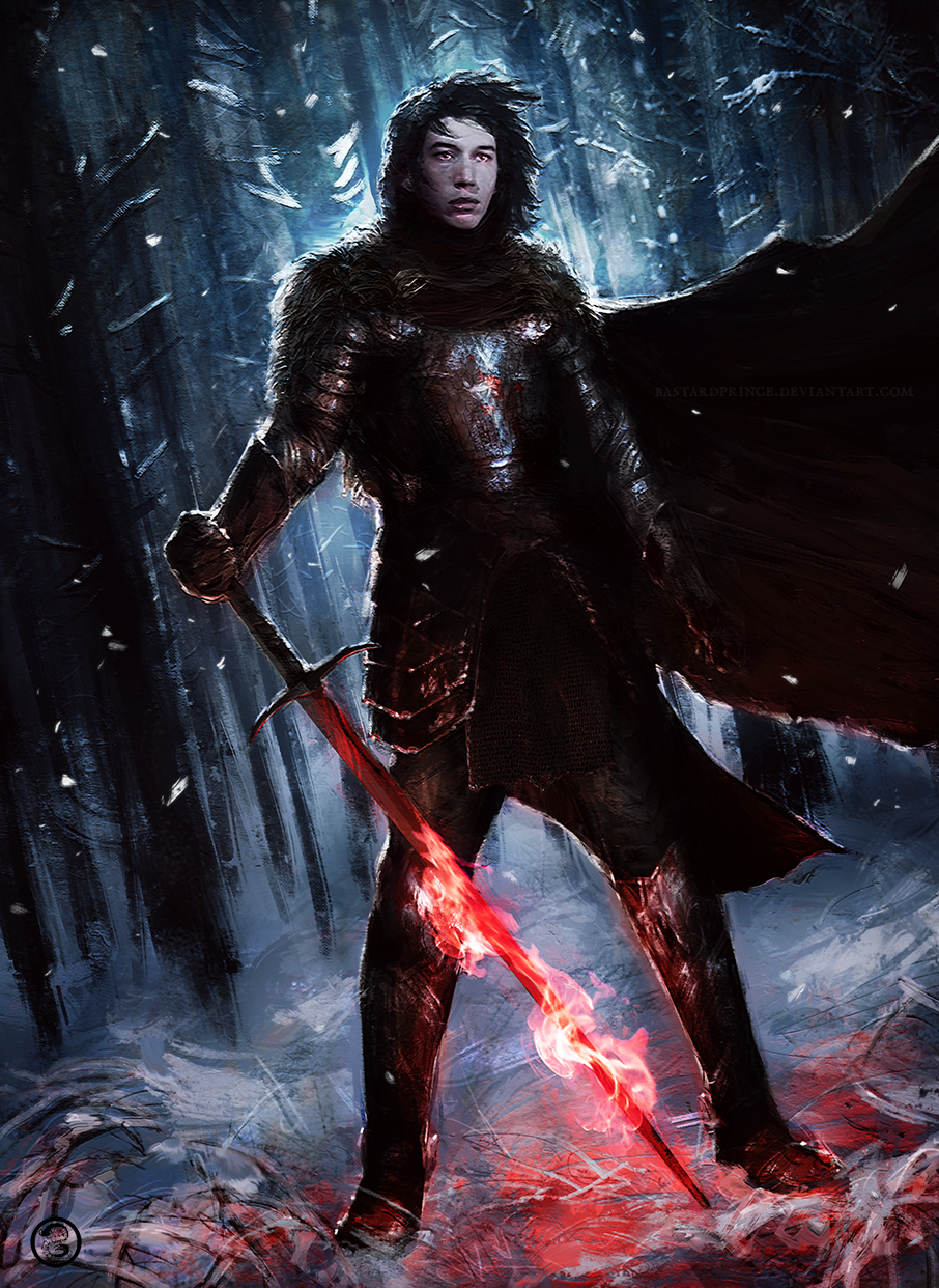 : medieval Kylo Ren :