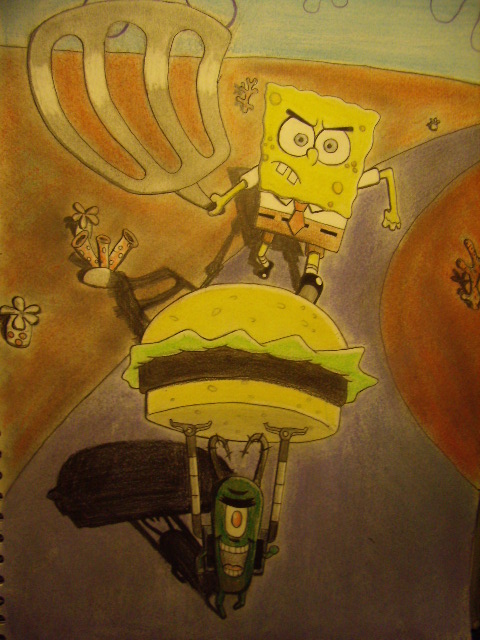 traditional : spondge bob chasing plankton 2010