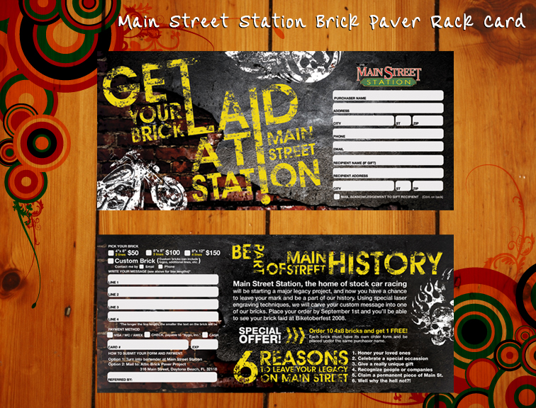 Main Street Station Rack Card
