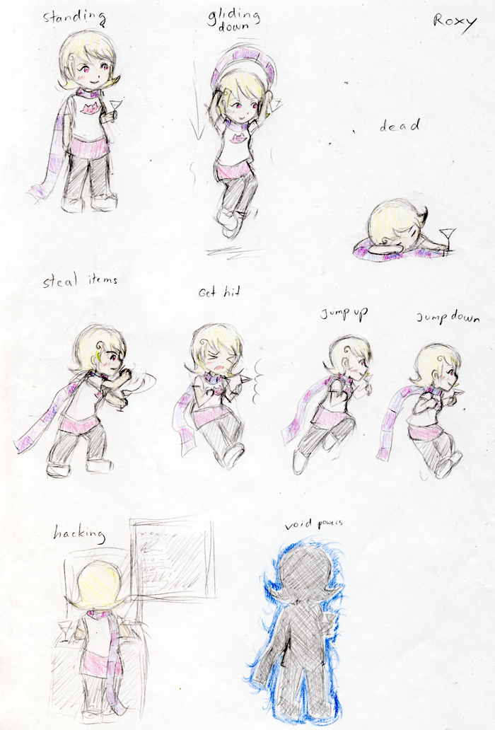 HS fangame - LC sketches roxy