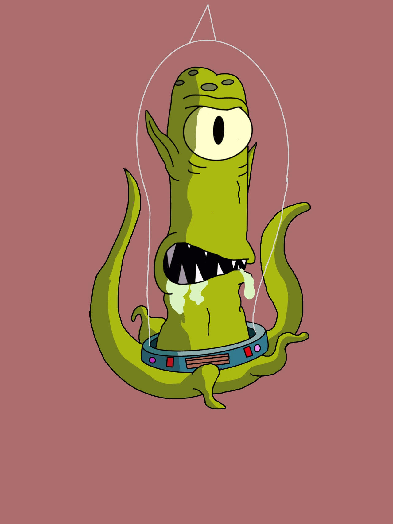 Simpson Alien Earth The Simpsons alien by MarFanart on DeviantArt
