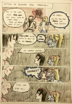 Kate Five vs Symbiote comic Page 74