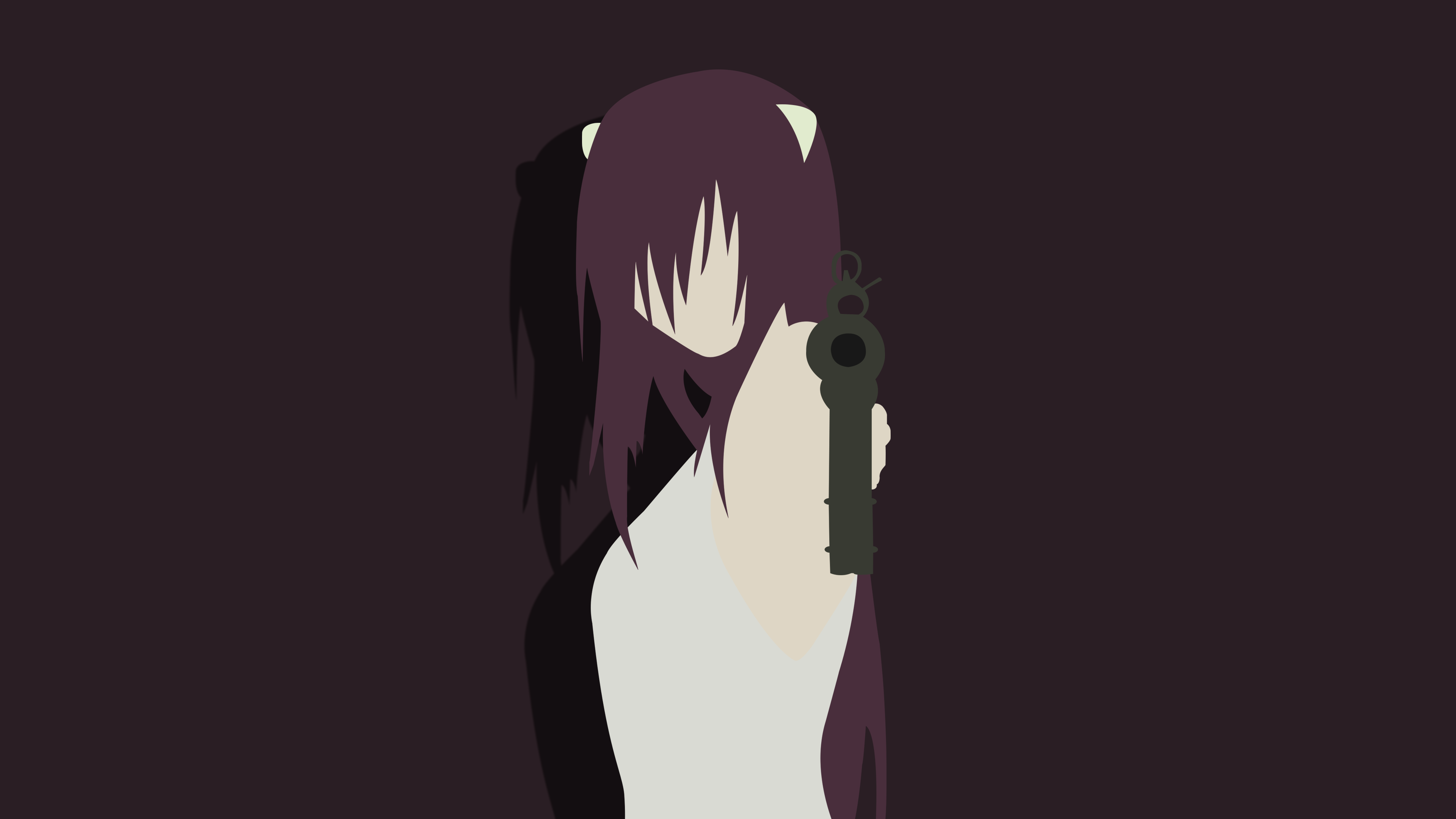 Lucy (Elfen Lied) - Minimalistic Wallpaper by VMorkva on DeviantArt