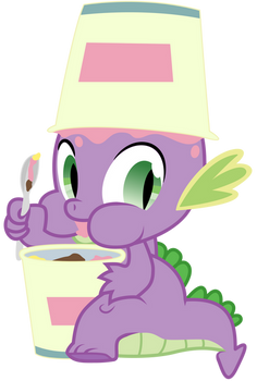 Spike *Eating ice cream*