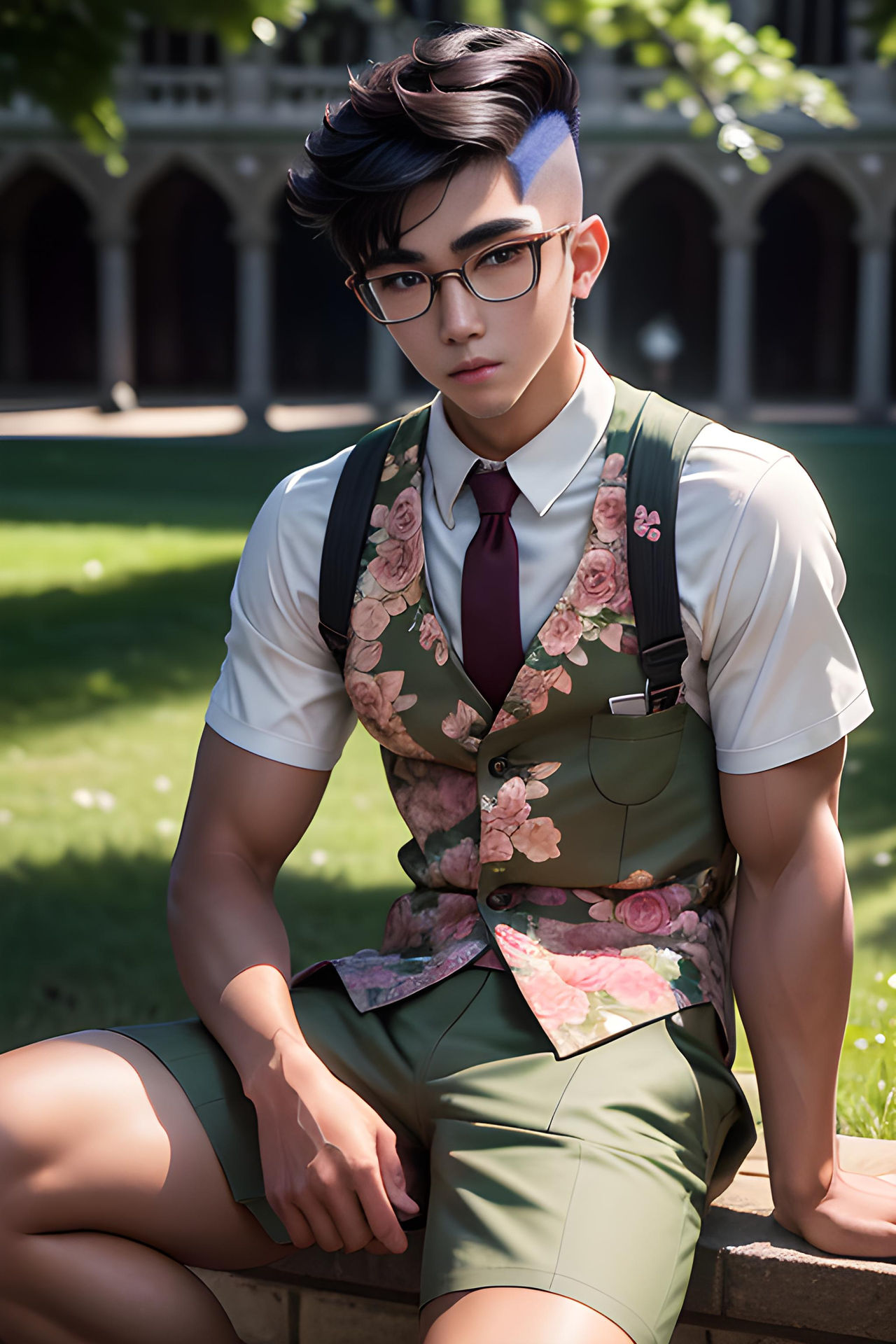 BJ the Kpop Singer Models Flower Boy Fashion 5 by AdonisIOArt on DeviantArt