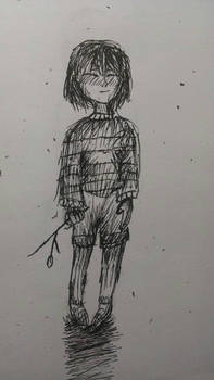 Pen and ink: Frisk (Undertale)