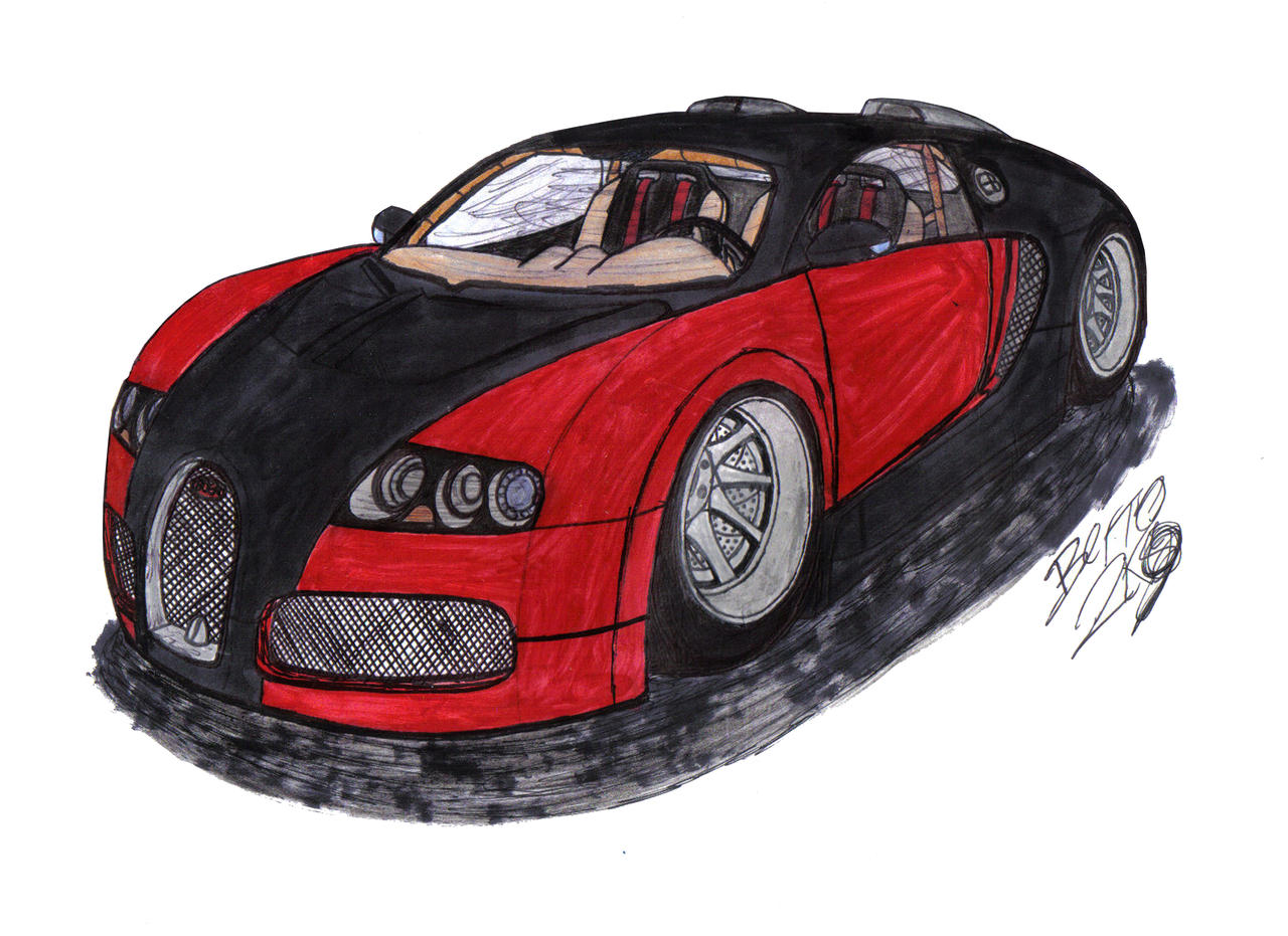 Раскраска бугатти вейрон