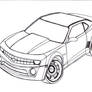 Chevy Camaro Line art