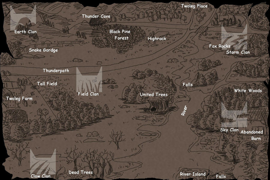 Beast Kin Village Map Warriors Of Kin Clan Map by Kuriken on DeviantArt