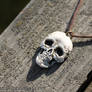 Skull Pendant from polymer clay