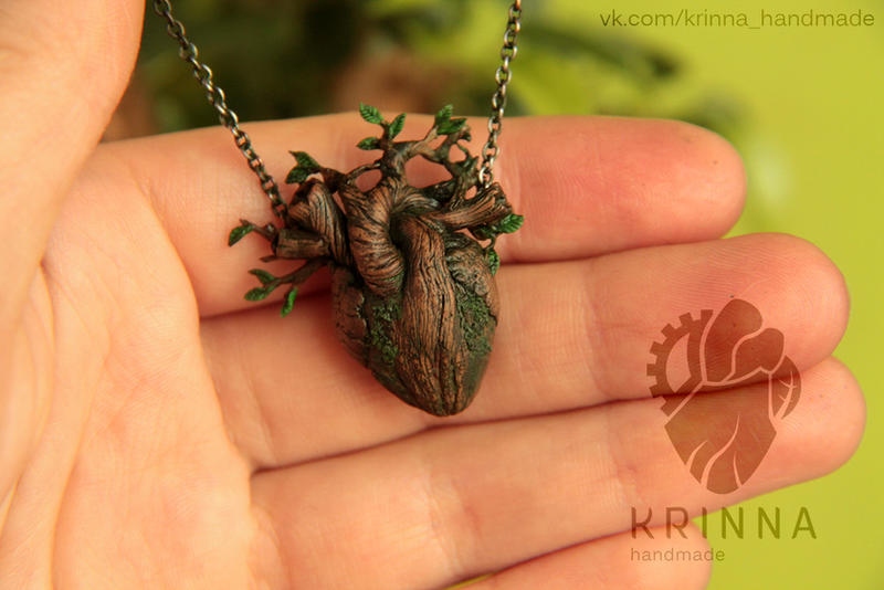 Growing heart pendant Krinna Handmade by Krinna