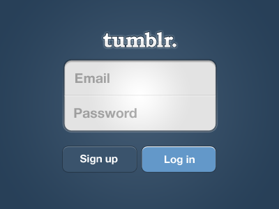 Tumblr App Log In by FBED on DeviantArt