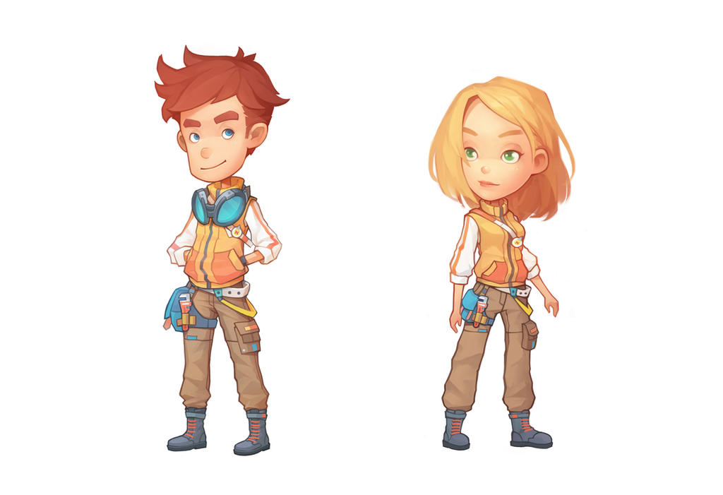 Clothes in My Time At Portia by PatheaGames