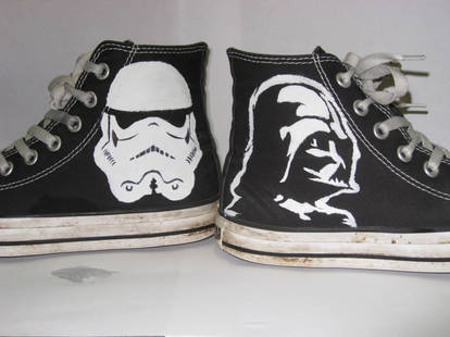 det er nytteløst Perforering ironi Star Wars Converse by PolkaDotCaterpillar on DeviantArt