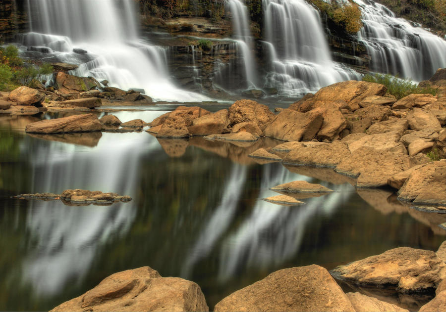 Reflected Water at Rock Island