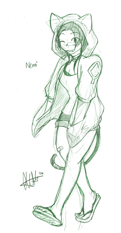 SF - Nemi Doodle (Cat Eared Hoodie)