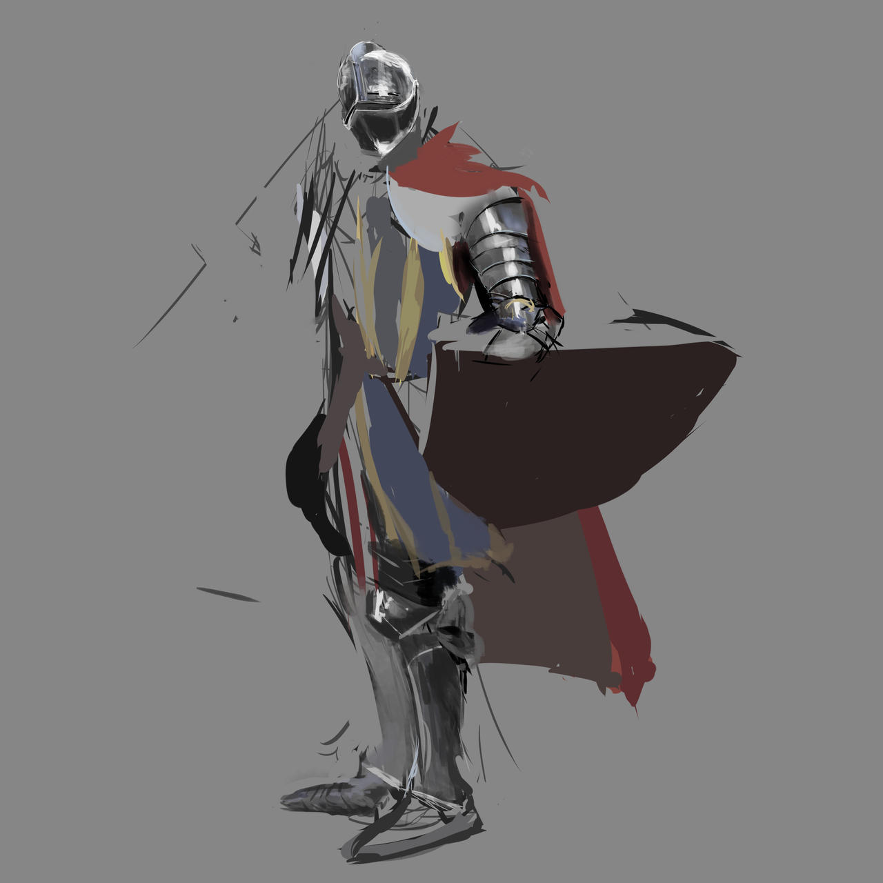Knight in process by bambuzul on DeviantArt