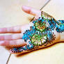 Glittery glitter. And henna.