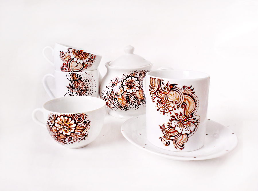 Henna Tea Set