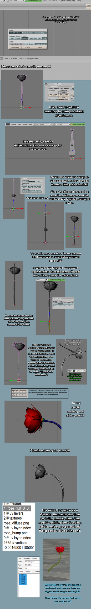 Rigging a static object from scratch tutorial