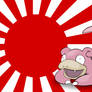 Slowpoke with Japan Flag