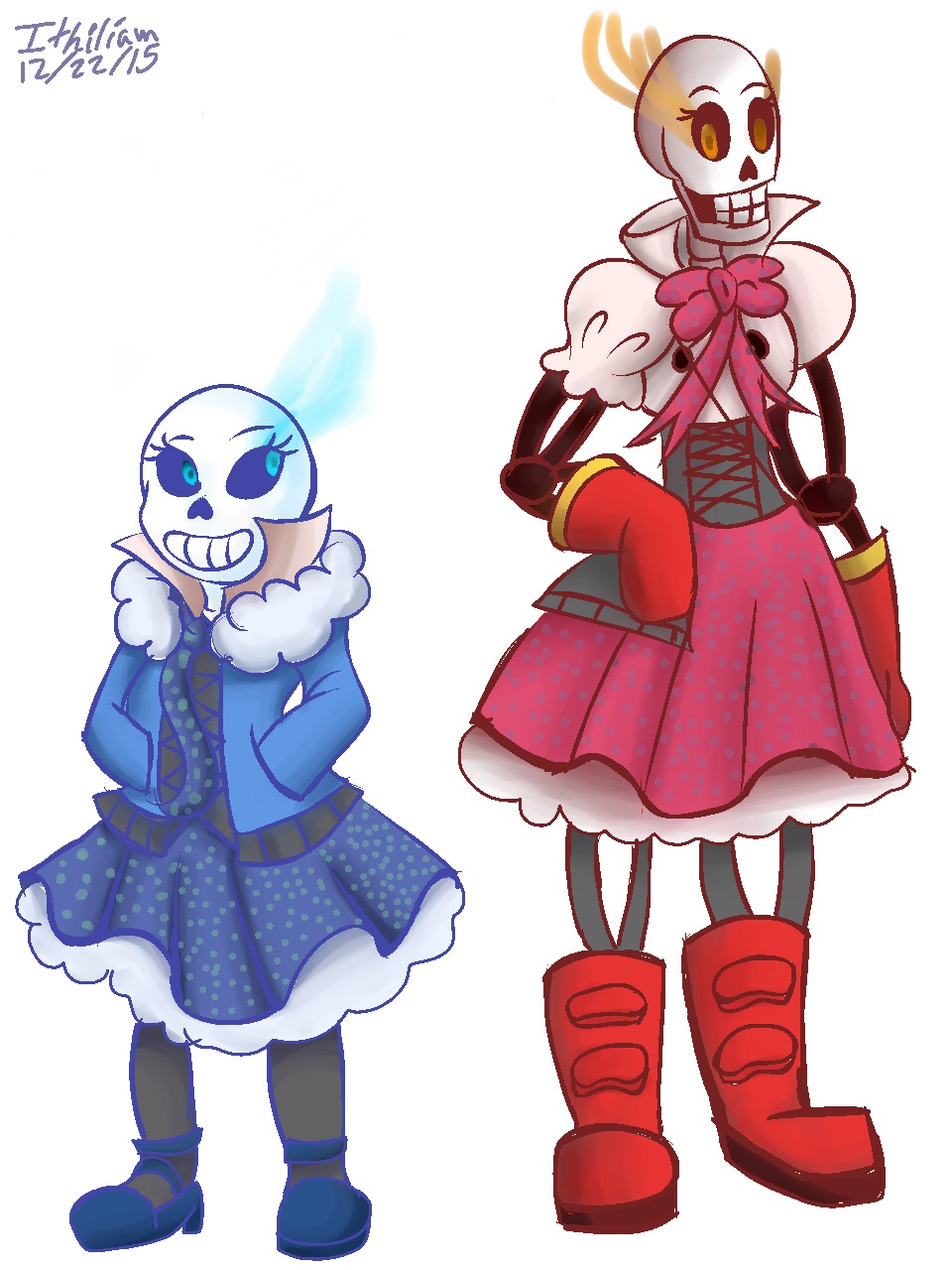 my take on genderbent sans : r/Undertale