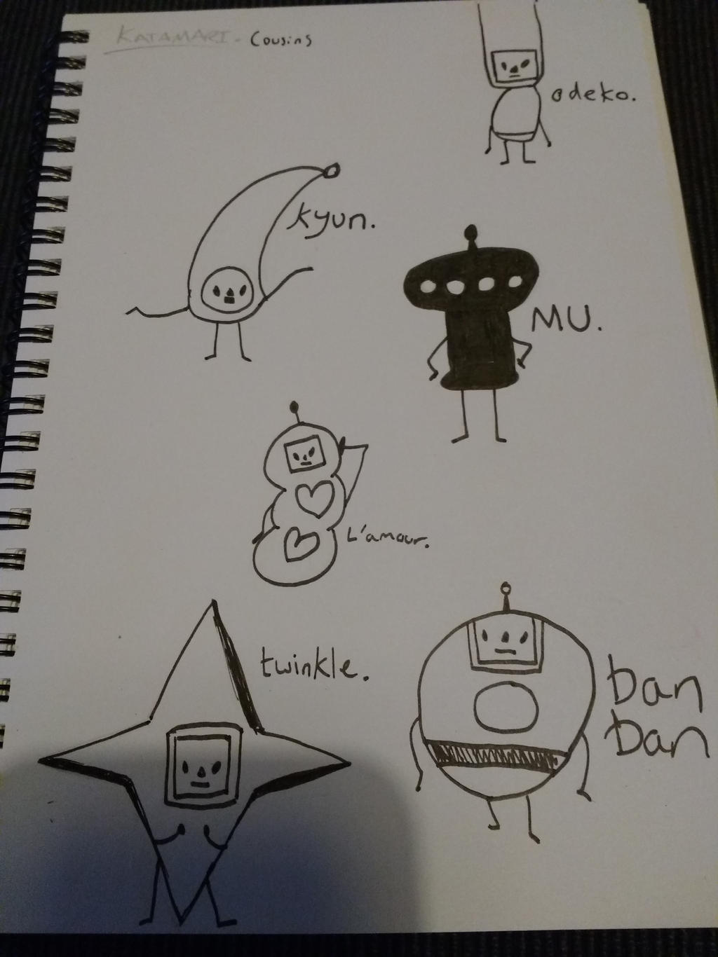 Katamari Cousins for Inktober