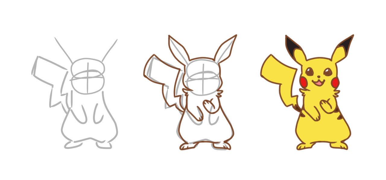Pikachu Tutorial by Mirudoki on DeviantArt