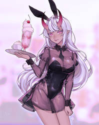 bunny/demon/waitress