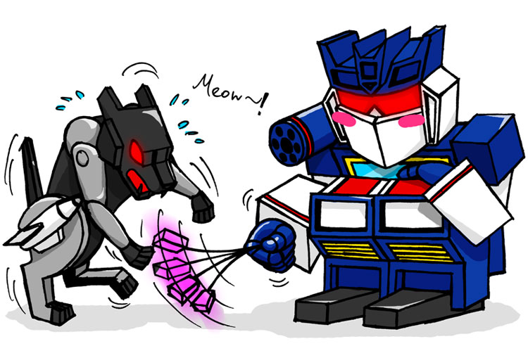 Soundwave playing with Ravage