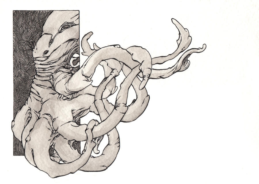 Elephantine squid monster