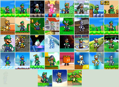 Luigi All Power Ups By Gregarlink10 On Deviantart