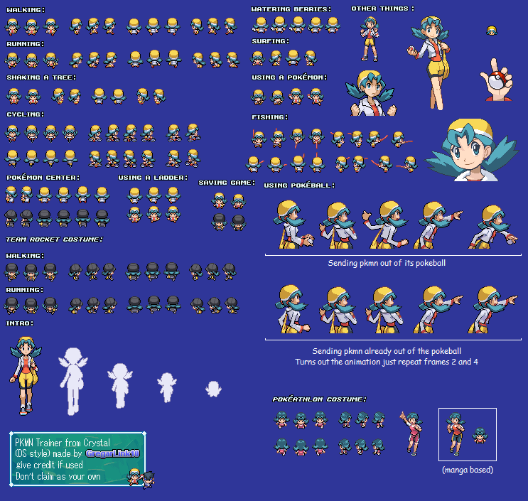 Pokemon Crystal Female Trainer Hg Ss Style By Gregarlink10 On Deviantart Pokemon Crystal Female Trainer Hg Ss Style By Gregarlink10 On Deviantart