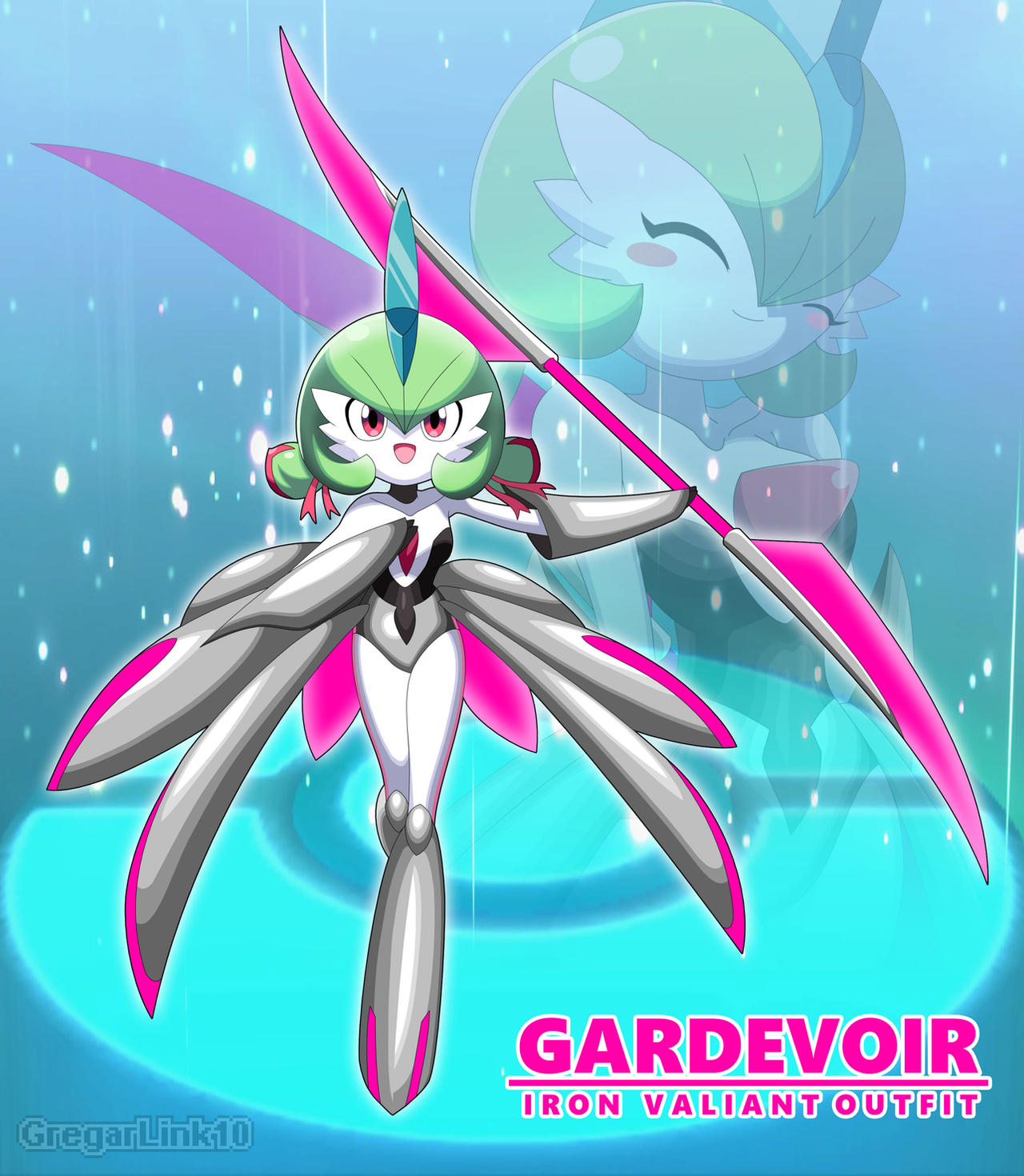Gardevoir Iron Valiant Outfit by Gregarlink10 on DeviantArt