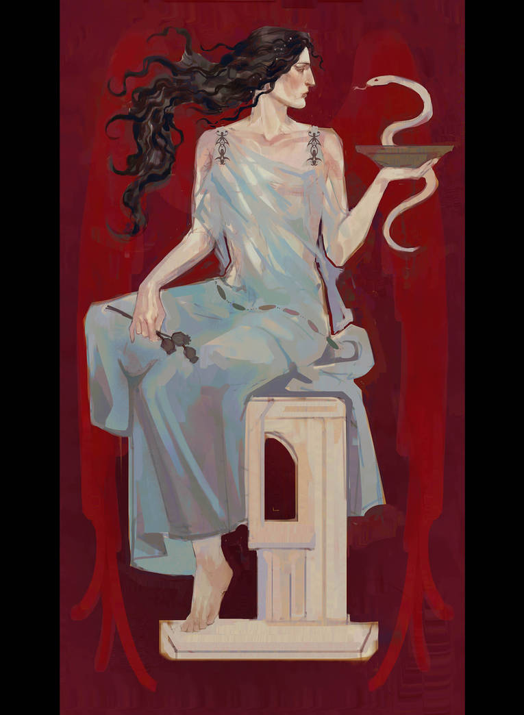4173 Raphael Archangel Raphael with the bowl of Hygieia by LiusiaPiu on DeviantArt