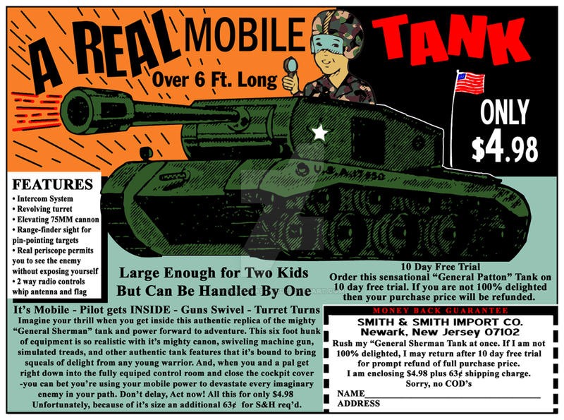 Real Mobile Tank Comic Book Ad by KingCoaster on DeviantArt