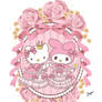 My Melody / Hello Kitty - Rococo Medallion