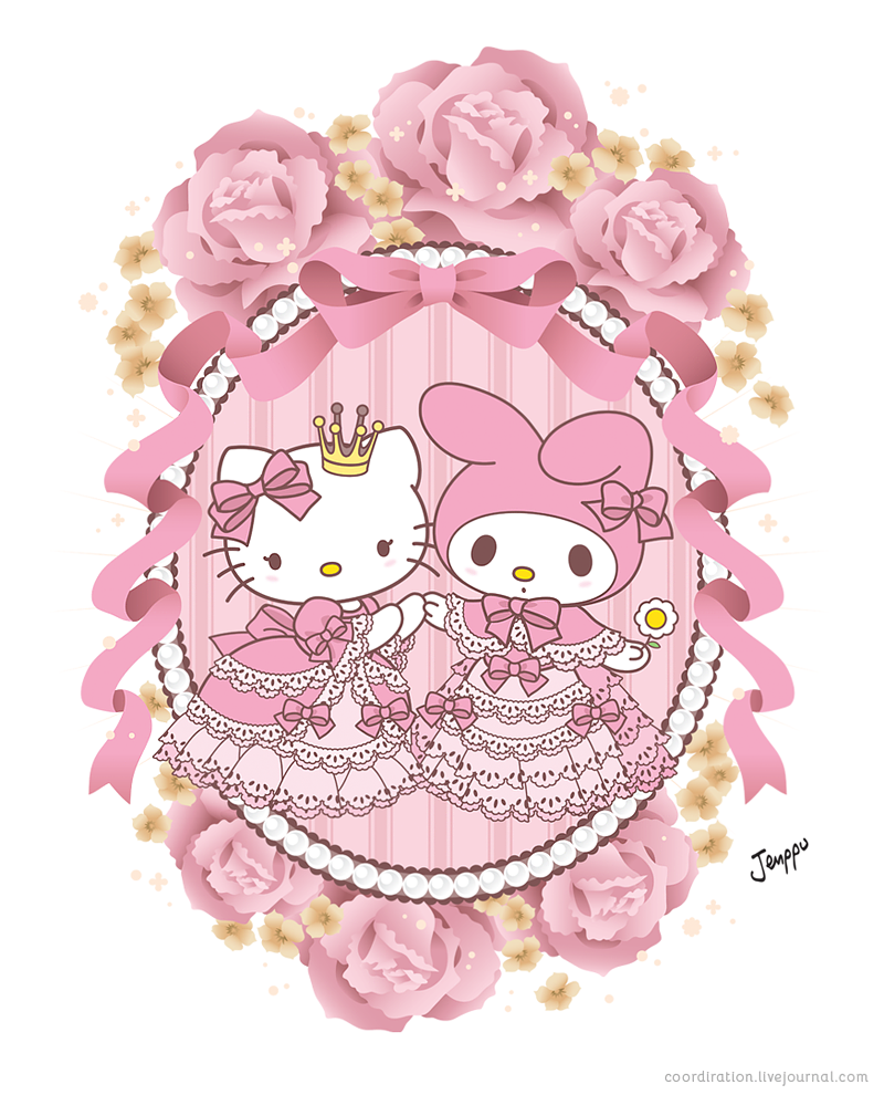 My Melody / Hello Kitty - Rococo Medallion