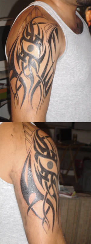 half sleeve tribal