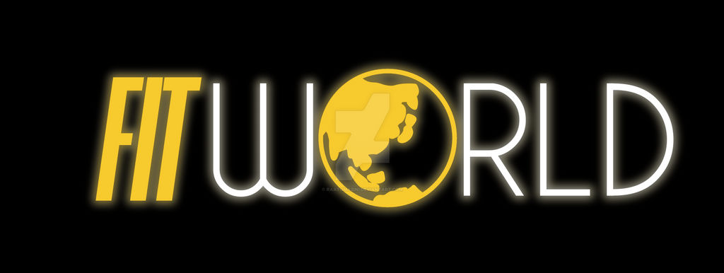 Logo Fit World Neon by RaaTomazini on DeviantArt