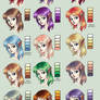 My hair colour palette