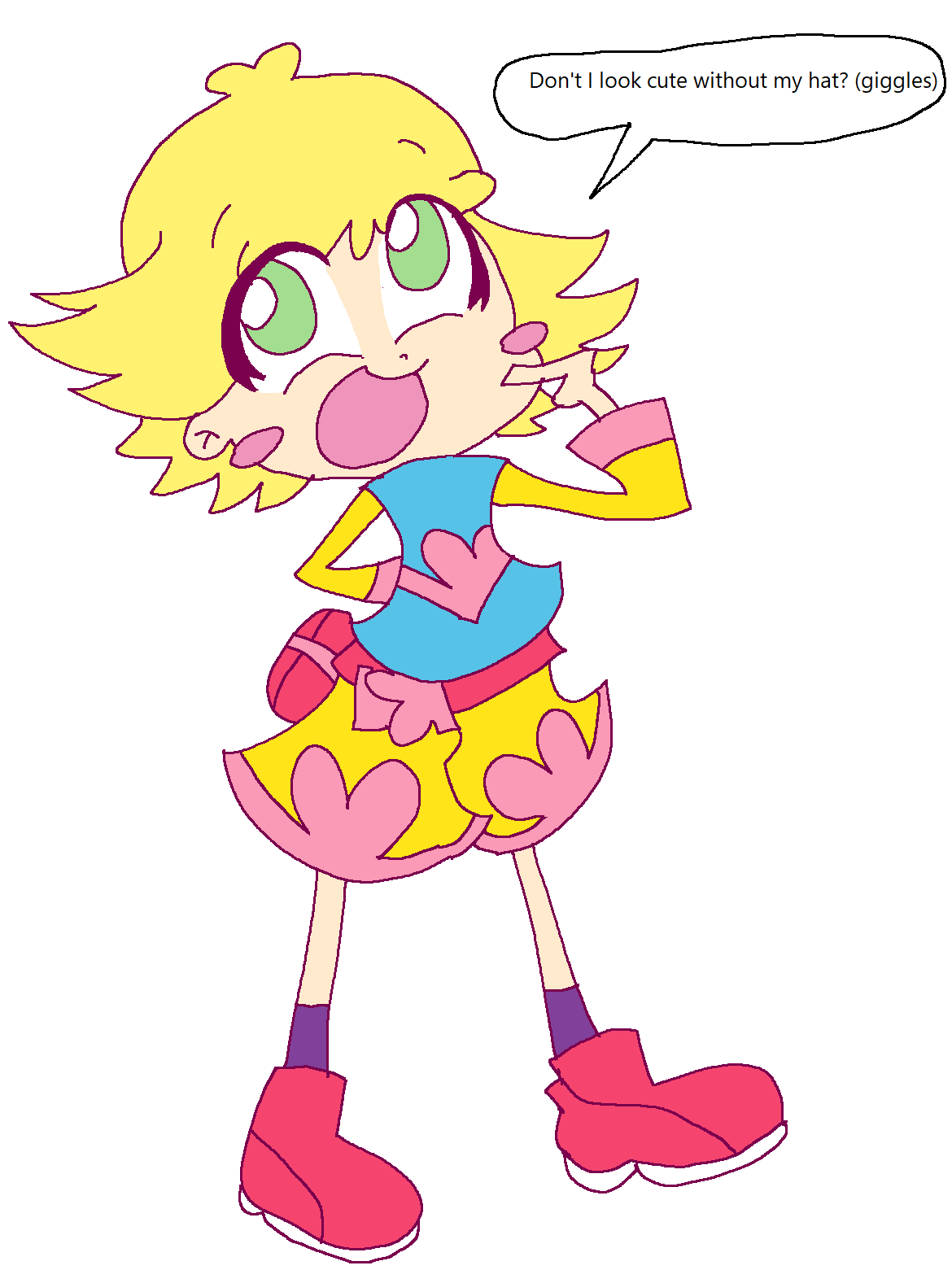Hatless Amitie by Lapisfan2055 on DeviantArt
