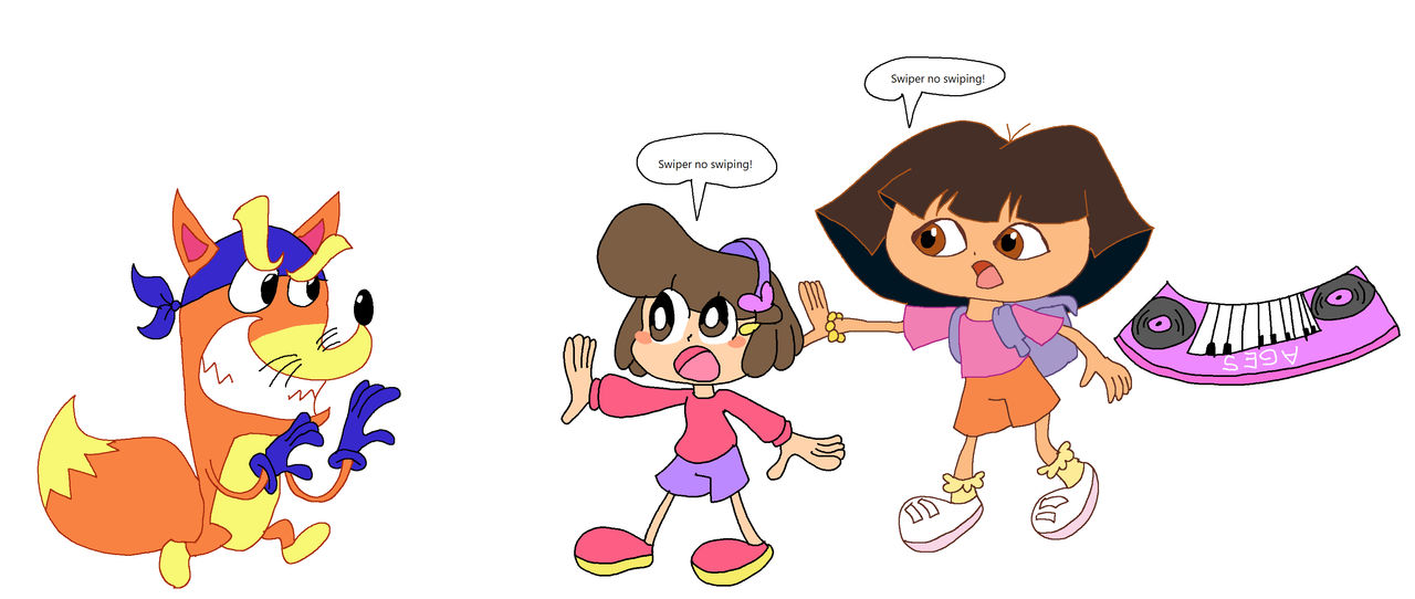 Stopping Swiper Together by Lapisfan2055 on DeviantArt
