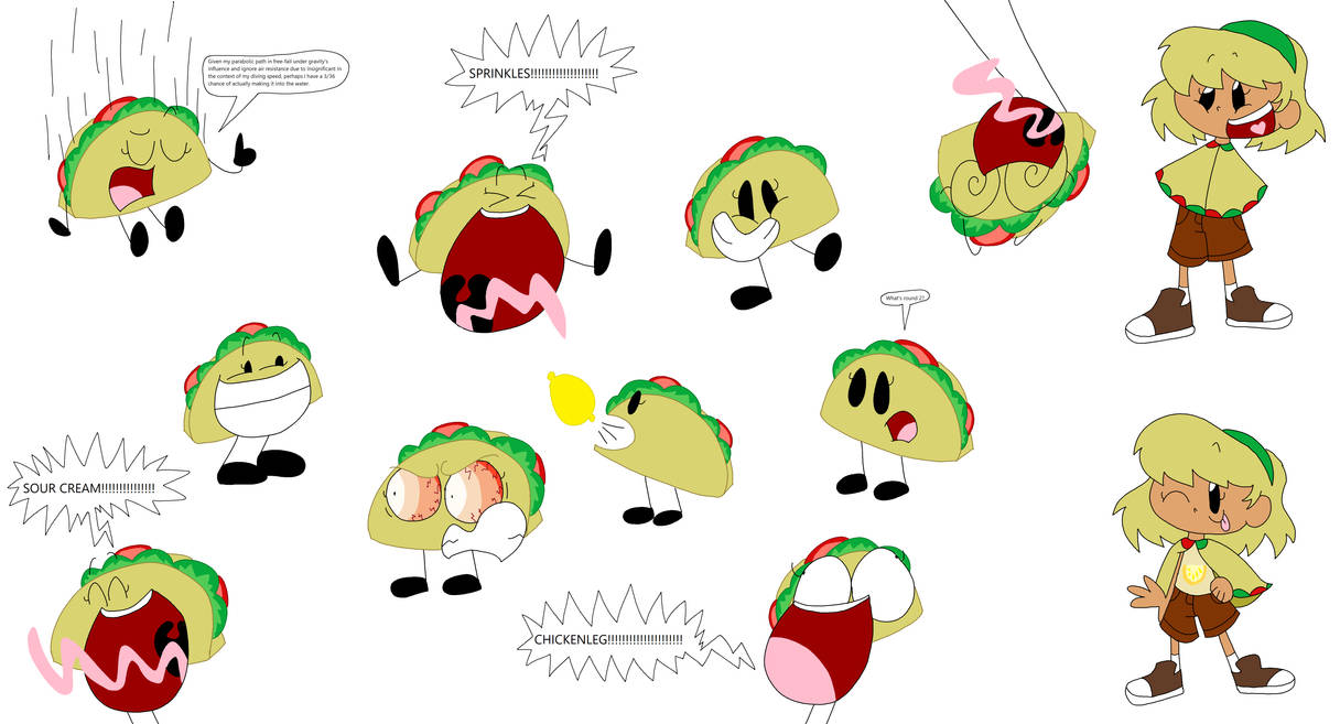 Taco Randomness Random Taco Doodles + Human Taco by Lapisfan2055 on DeviantArt