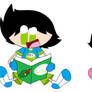 Reading to their Plushies