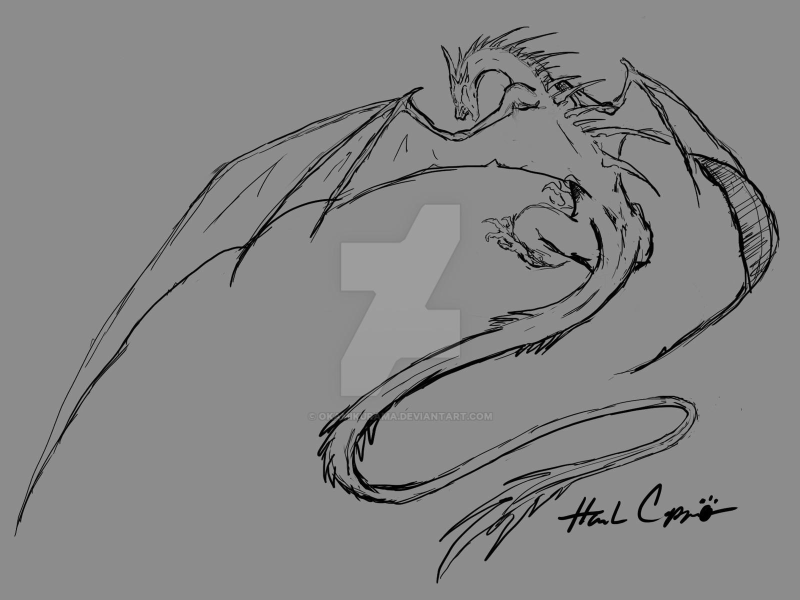 Razorwing Sketch by Okamikurama on DeviantArt