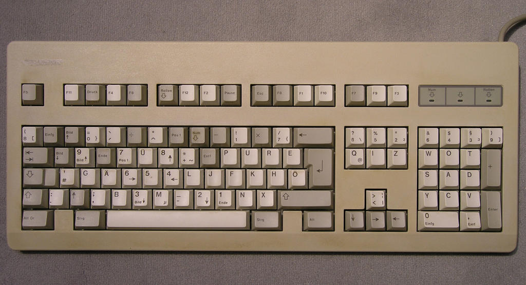 Dearranged Copmutre Keyboard