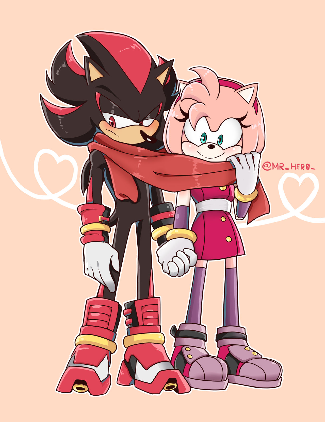 Scarf Shadow x Amy fanart by AgusJ15 on DeviantArt