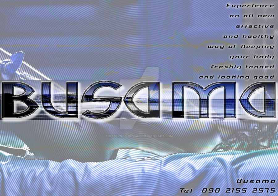 Busama Tanning Flyer2 by Cybernet-designs on DeviantArt